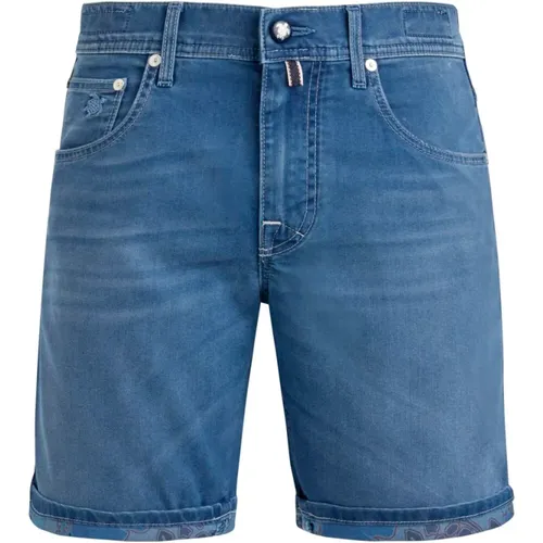 Tropische Schildkröten Denim Bermuda Shorts , Herren, Größe: W32 - Vilebrequin - Modalova