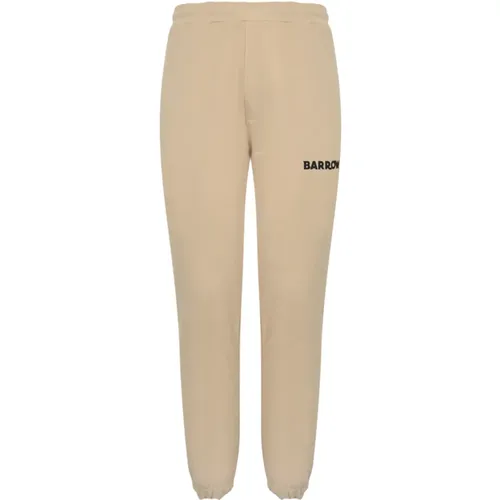 Sand Baumwoll Unisex Hose , Herren, Größe: L - BARROW - Modalova