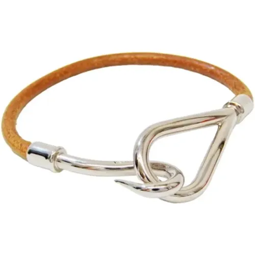 Pre-owned Jewellery, female, , Size: ONE SIZE Pre-owned Leather bracelets - Hermès Vintage - Modalova