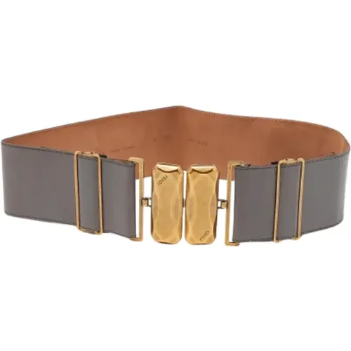 Pre-owned Belts, female, , Size: ONE SIZE Pre-owned Leather belts - Fendi Vintage - Modalova