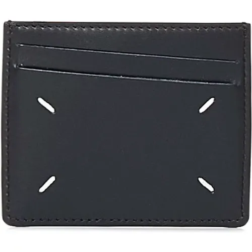 Wallets & Cardholders, male, , Size: ONE SIZE Leather Card Holder Wallet - Maison Margiela - Modalova