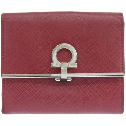 Pre-owned Wallets, female, , Size: ONE SIZE Pre-owned Leather wallets - Salvatore Ferragamo Pre-owned - Modalova