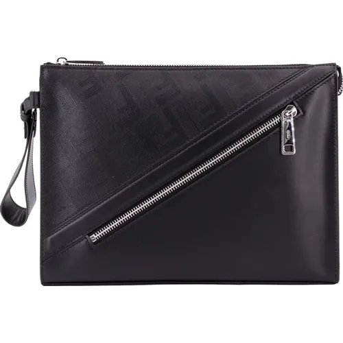 Schwarze Leder Clutch Tasche Fendi - Fendi - Modalova