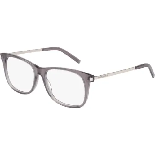 SL 26 Grau Silber Transparente Sonnenbrille , unisex, Größe: 54 MM - Saint Laurent - Modalova