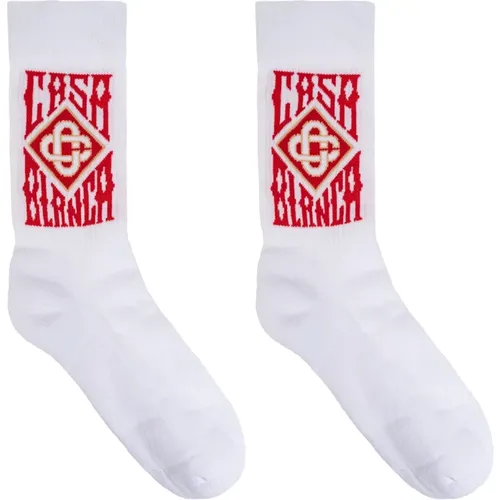 Socks, male, , Size: M Socks with logo - Casablanca - Modalova