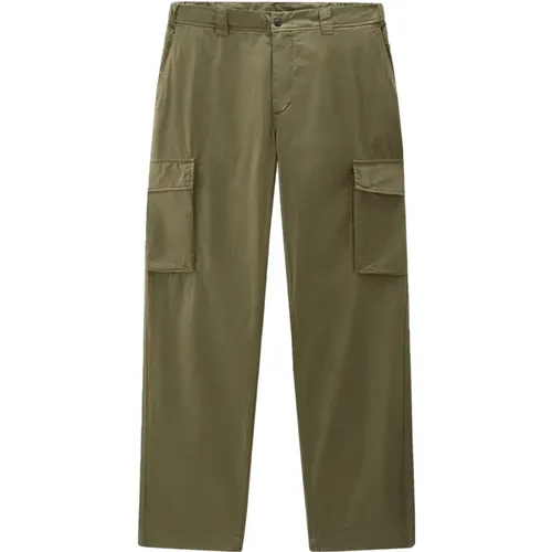Cargo Trousers , male, Sizes: W34, W33, W30 - Woolrich - Modalova