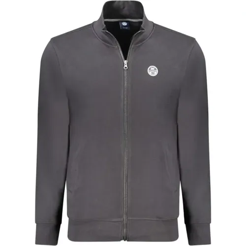 Zip-throughs, male, , Size: M Cotton Crew Neck Sweatshirt - North Sails - Modalova