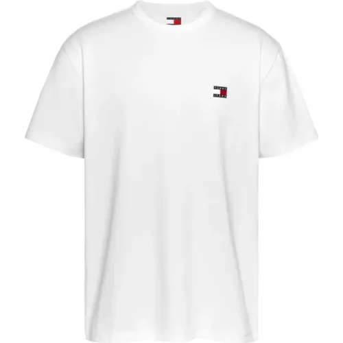 Klassisches Logo T-Shirt , Herren, Größe: XL - Tommy Jeans - Modalova
