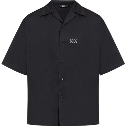 Schwarzes Logo Shirt Oversize Fit - Gcds - Modalova