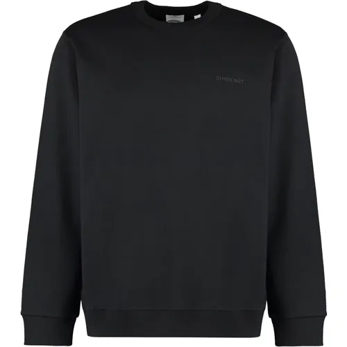 Baumwoll-Sweatshirt mit EKD Check-Detail , Herren, Größe: L - Burberry - Modalova