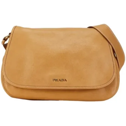 Pre-owned Cross Body Bags, female, , Size: ONE SIZE Pre-owned Leather shoulder-bags - Prada Vintage - Modalova