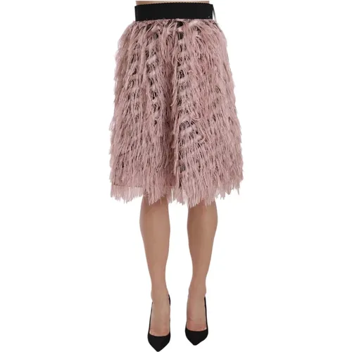 High Waist Skirt , female, Sizes: L, M, S, XS - Dolce & Gabbana - Modalova
