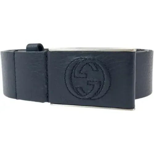 Pre-owned Belts, male, , Size: ONE SIZE Pre-owned Leather belts - Gucci Vintage - Modalova