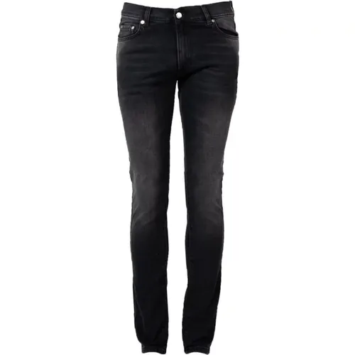 Anliegende Skinny Jeans mit Vintage-Waschung , Herren, Größe: W30 - Iceberg - Modalova