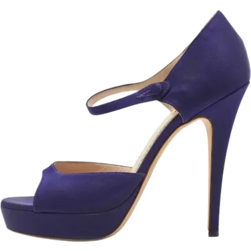 Pre-owned Satin heels , female, Sizes: 5 1/2 UK - Yves Saint Laurent Vintage - Modalova