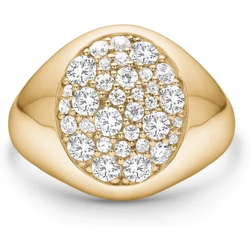 Luxuriöser Pinky Ring mit Top Wesselton Diamanten - Julie Sandlau - Modalova