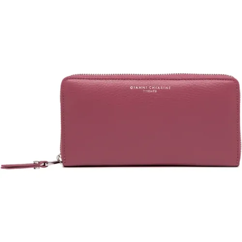 Chic Leather Wallet with Snap Closure , female, Sizes: ONE SIZE - Gianni Chiarini - Modalova