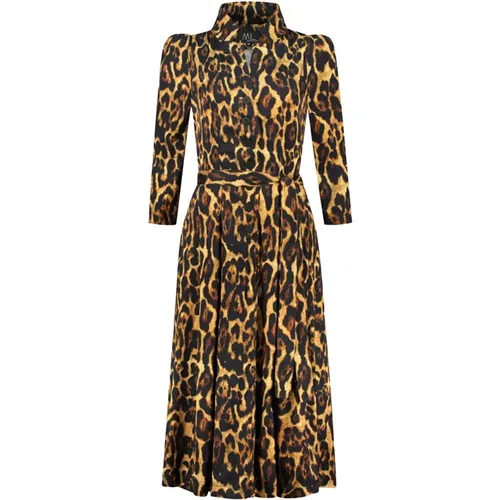 Elegantes Overknee-Kleid mit Gürtel , Damen, Größe: XL - ML Collections - Modalova