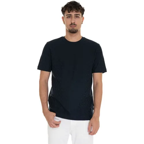 T-Shirts, male, , Size: M Logoed Short-sleeved T-shirt with round neck - Boss - Modalova
