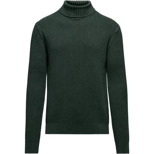 Turtlenecks, male, , Size: XS Cold-dyed Cotton Turtleneck - BomBoogie - Modalova