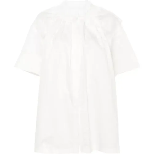 Ruffle Collar Shirt , female, Sizes: 2XS, S, XS - Jil Sander - Modalova