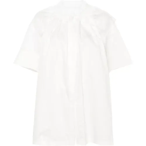 Ruffle Collar Shirt , female, Sizes: 2XS, XS - Jil Sander - Modalova