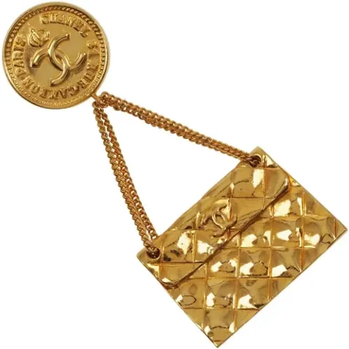 Pre-owned Jewellery, female, , Size: ONE SIZE Pre-owned Metal brooches - Chanel Vintage - Modalova