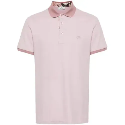 Pegasus Polo Shirt Kurzarm Rosa , Herren, Größe: XL - ETRO - Modalova