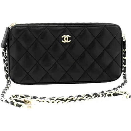 Pre-owned Cross Body Bags, female, , Size: ONE SIZE Pre-owned Leather Chanel Wallet - Chanel Vintage - Modalova