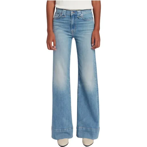 Western Modern Dojo Flare Jeans , Damen, Größe: W28 - 7 For All Mankind - Modalova