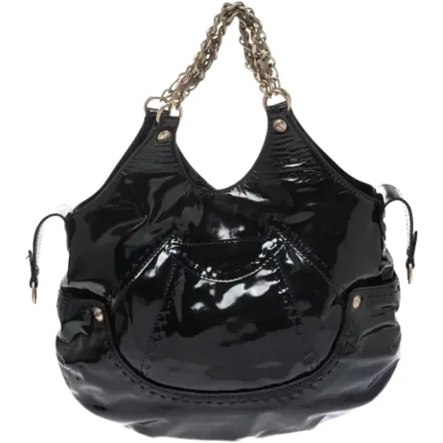 Pre-owned Tote Bags, female, , Size: ONE SIZE Pre-owned Leather shoulder-bags - Versace Pre-owned - Modalova