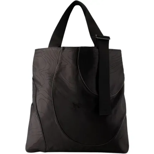 Schwarze Synthetische Shopper Tasche mit Lederfutter , unisex, Größe: ONE Size - Y-3 - Modalova
