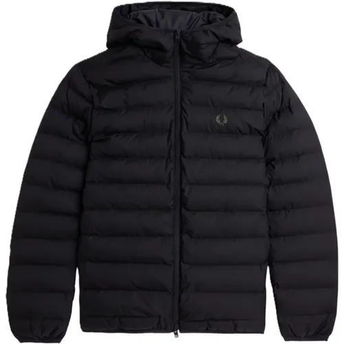 Hooded Insulated Jacket in , male, Sizes: S, 2XL - Fred Perry - Modalova