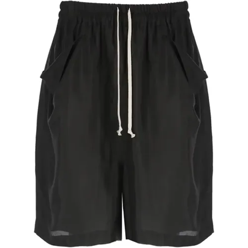 Shorts with Elastic Waist and Pockets , male, Sizes: L - Rick Owens - Modalova