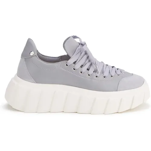 Lila Casual Keil Sneakers , Damen, Größe: 40 EU - AGL - Modalova