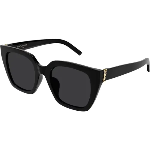 Mutige Cat-Eye Sonnenbrille in Schwarz , Damen, Größe: 51 MM - Saint Laurent - Modalova