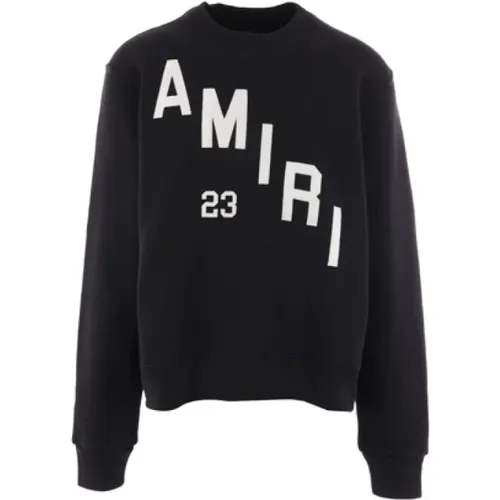 Cotton Sweater with Logo Patch , male, Sizes: M - Amiri - Modalova