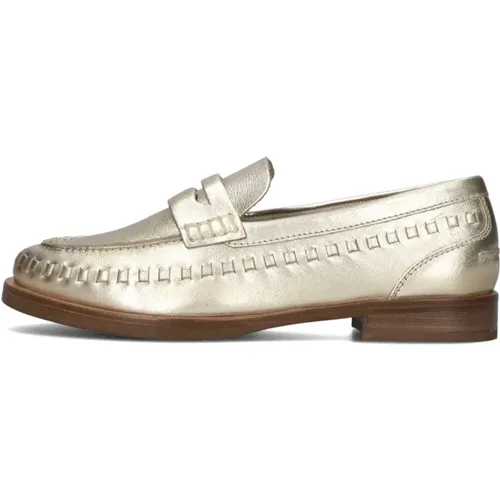 Goldene Leder Loafers Next Frizo , Damen, Größe: 39 EU - Bronx - Modalova