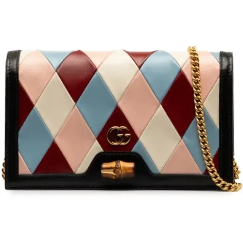 Pre-owned Cross Body Bags, female, , Size: ONE SIZE Pre-owned Leather crossbody-bags - Gucci Vintage - Modalova