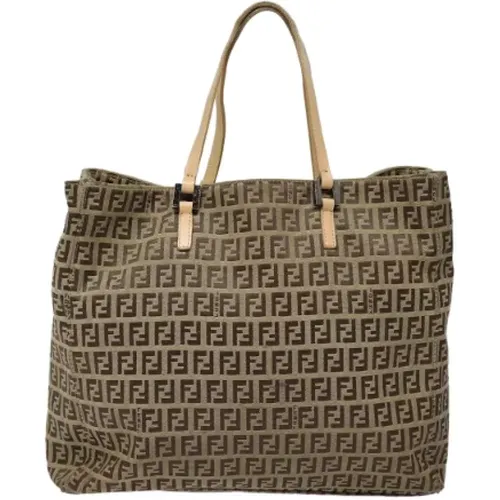 Pre-owned Tote Bags, female, , Size: ONE SIZE Pre-owned Canvas fendi-bags - Fendi Vintage - Modalova