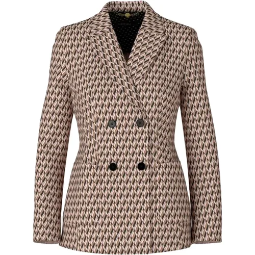 Geometrischer Strickblazer Ensemble , Damen, Größe: XL - Marc Cain - Modalova