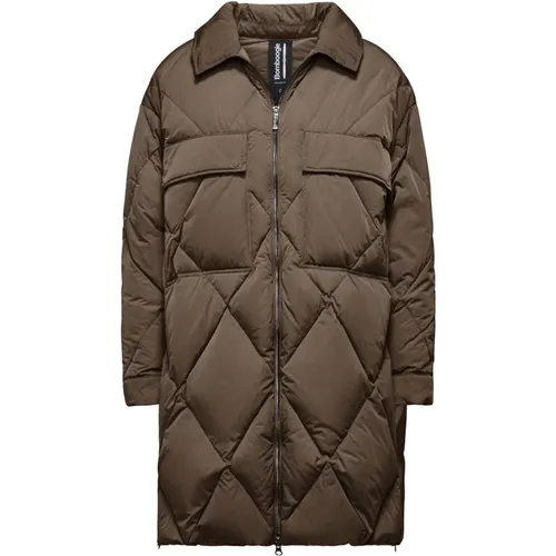 Lyon Jacket - Oversize Nylon Down Jacket with Diamond Quilting , female, Sizes: M, S, L, XL - BomBoogie - Modalova