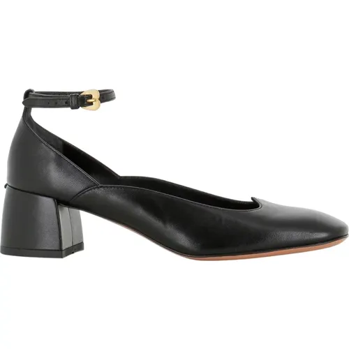 Leather Square Toe Heels , female, Sizes: 5 UK, 7 UK, 4 UK, 6 UK, 5 1/2 UK, 4 1/2 UK - A. Bocca - Modalova