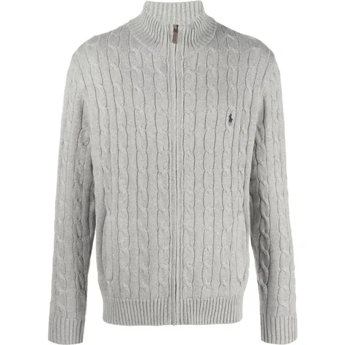 Long sleeve full zip sweater , male, Sizes: XL - Ralph Lauren - Modalova