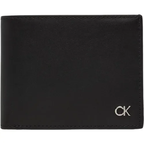 Wallets & Cardholders, male, , Size: ONE SIZE Leather Wallet with Plain Pattern - Calvin Klein - Modalova