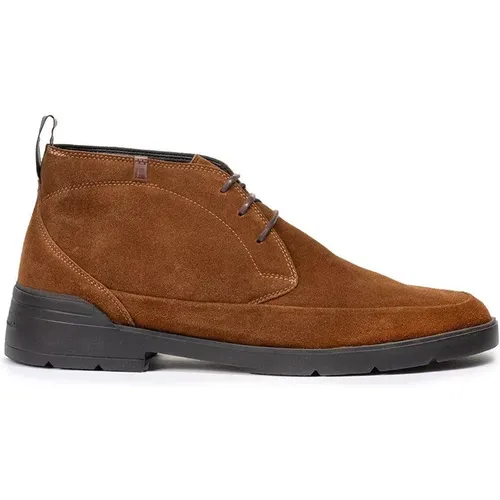 Casual Leichter Cognac Wildlederstiefel - Van Bommel - Modalova