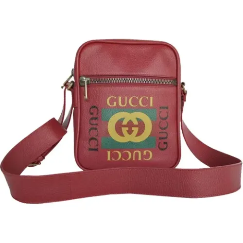 Pre-owned Cross Body Bags, male, , Size: ONE SIZE Pre-owned Leather gucci-bags - Gucci Vintage - Modalova