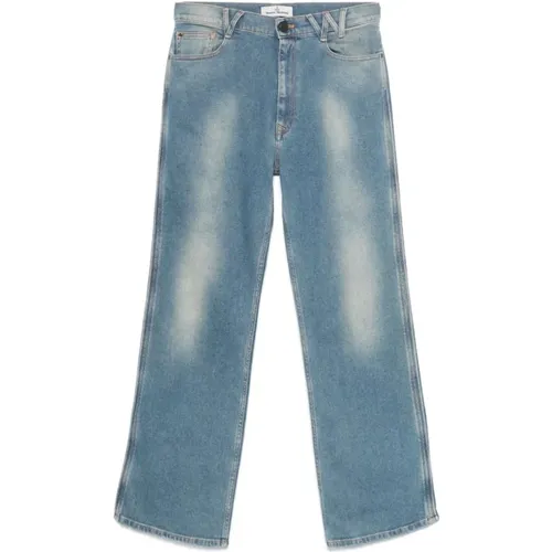 Indigo Denim Jeans Straight Leg , male, Sizes: W30 - Vivienne Westwood - Modalova