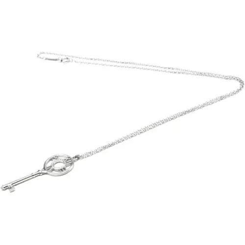 Pre-owned Jewellery, female, , Size: ONE SIZE Pre-owned White Gold necklaces - Tiffany & Co. Pre-owned - Modalova