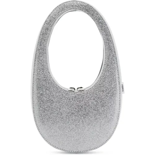 Glittered Mini Hobo Bag , female, Sizes: ONE SIZE - Coperni - Modalova